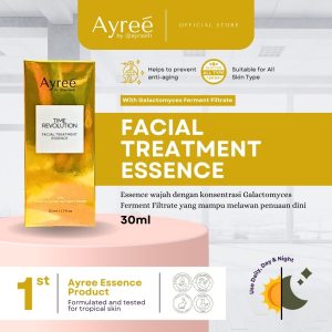 Ayree Time Revolution Facial Treatment Essence 30ml - Esens untuk Kulit Kusam dan Anti Aging